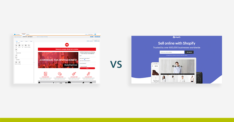 Cloud pages vs Landing pages