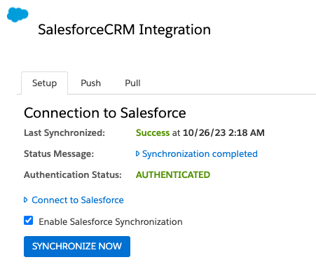 SalesforceCRM Integration
